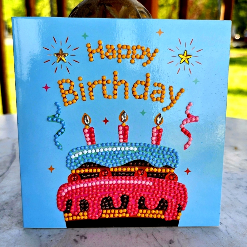Happy Birthday Cake Card Kids Teen Adult Senior